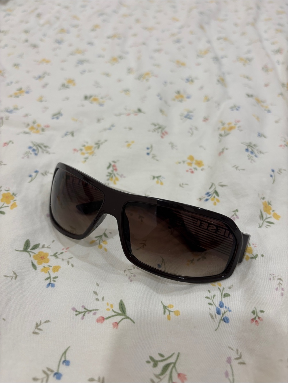 Diesel Brown Gradient Shield Sunglasses